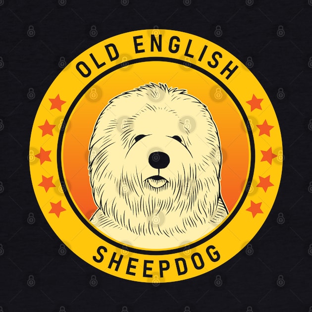 Old English Sheepdog Dog Portrait by millersye